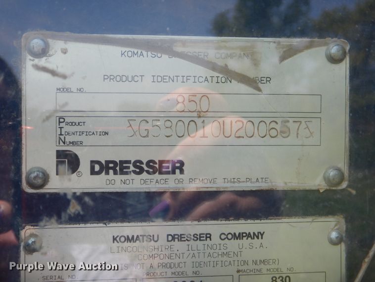 image for item DG4800 1993 Galion 850 motor grader