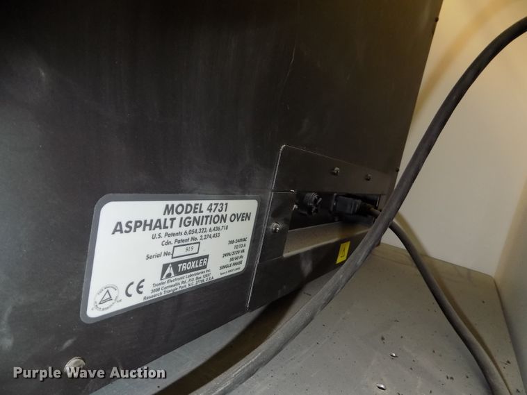 image for item DZ9730 2005 Troxler NTO Asphalt 4731 ignition oven