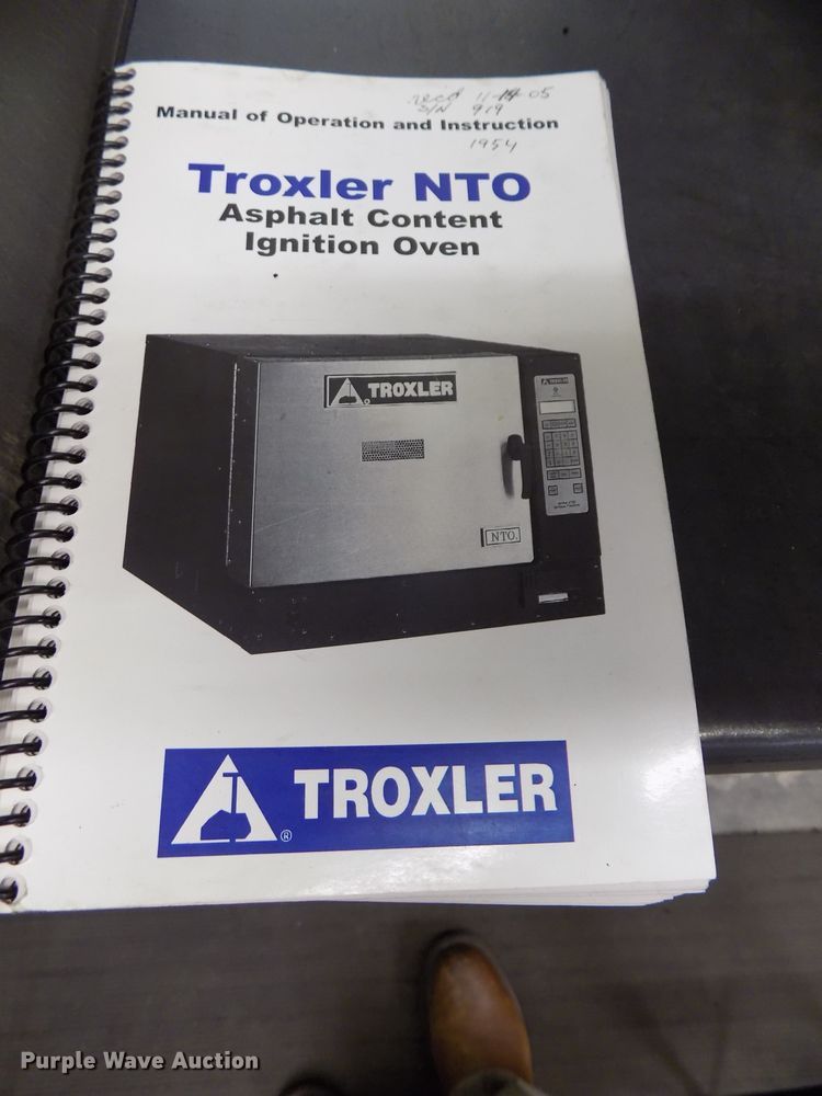 image for item DZ9730 2005 Troxler NTO Asphalt 4731 ignition oven