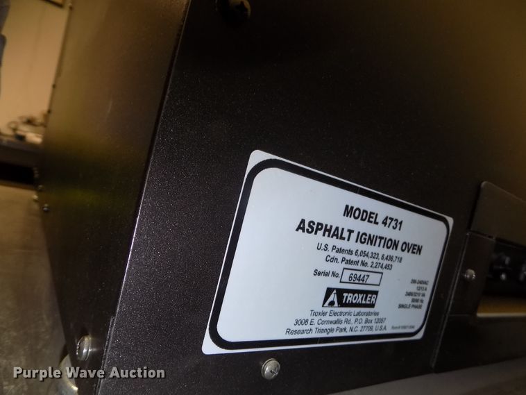 image for item DZ9731 2014 Troxler NTO Asphalt 4731 ignition oven