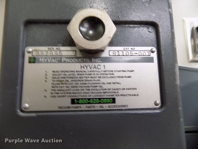 image for item DZ9734 1996 Humboldt Rice vacuum pump