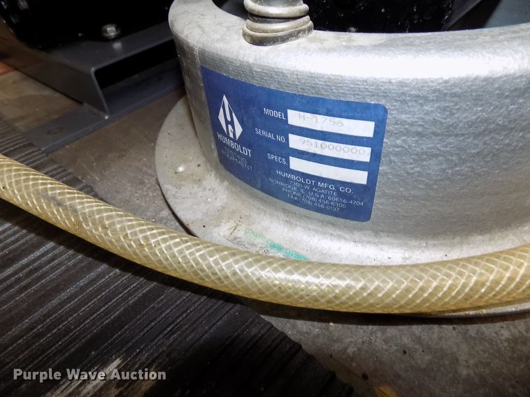 image for item DZ9734 1996 Humboldt Rice vacuum pump