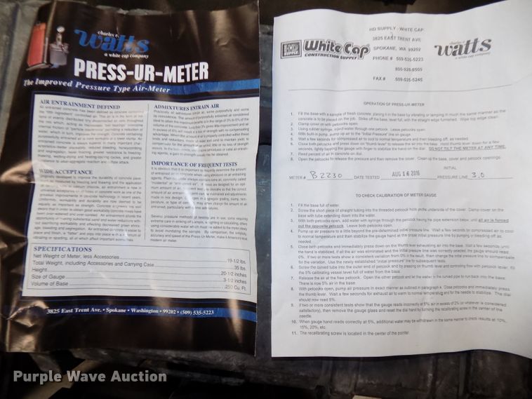 image for item DZ9746 (3) concrete air meters