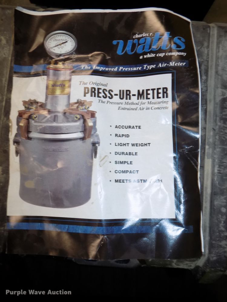 image for item DZ9748 (3) concrete air meters