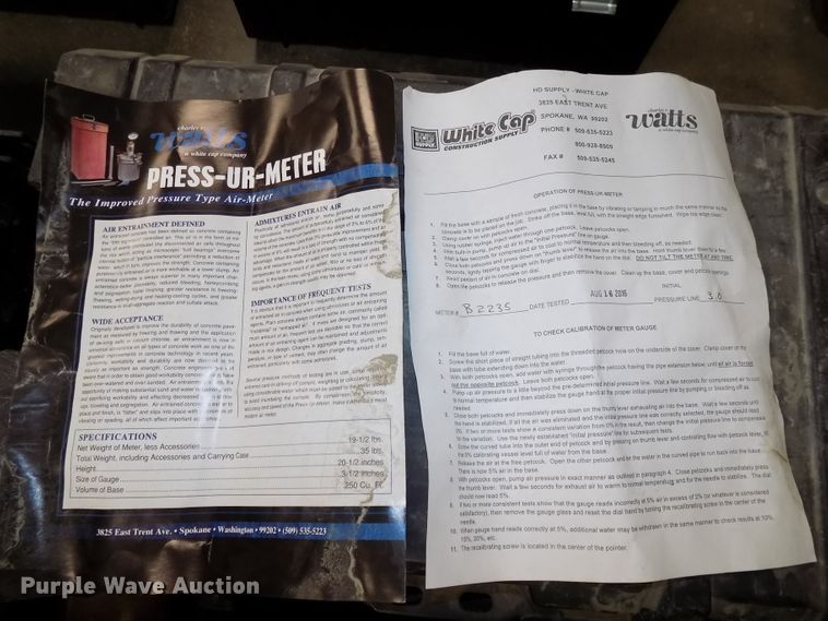 image for item DZ9748 (3) concrete air meters