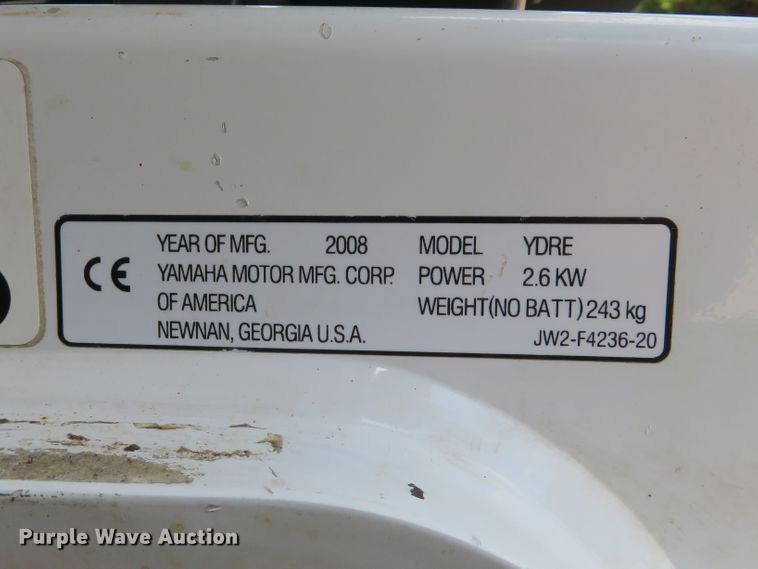 image for item EV9654 2008 Yamaha YDRE golf cart