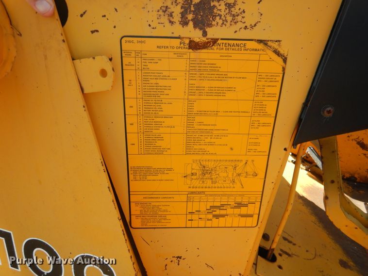 image for item FI9839 1987 John Deere 210C landscape tractor