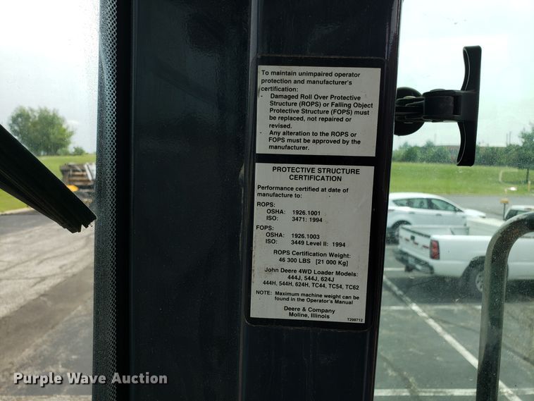 image for item FL9009 2004 John Deere 544J wheel loader