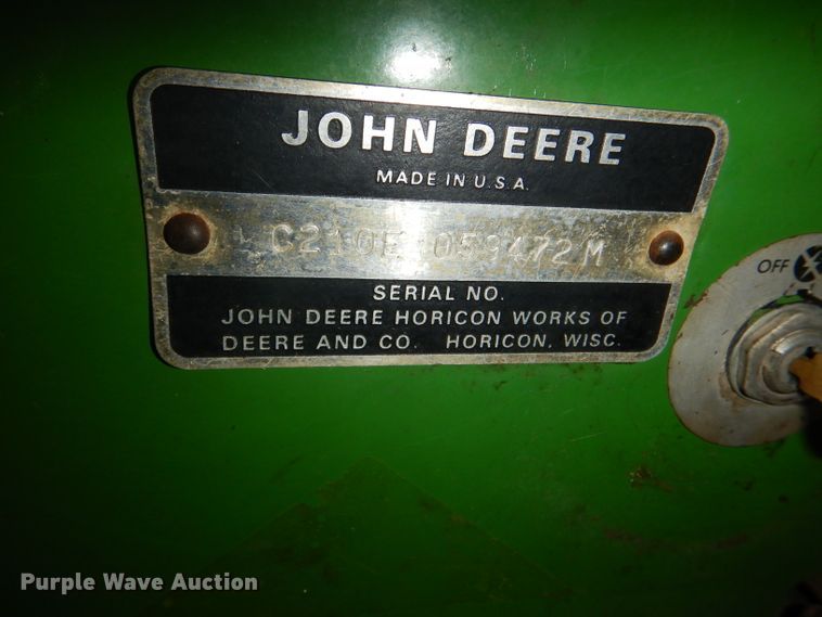 image for item FP9041 John Deere 210 lawn mower