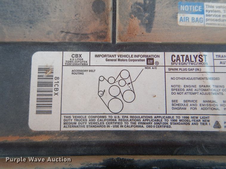 image for item GH9524 1996 Chevrolet C1500 pickup truck