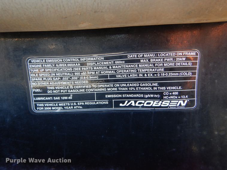 image for item GH9526 2006 Cushman Truckster utility vehicle