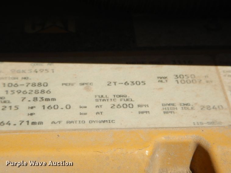 image for item GH9527 1997 Chevrolet C8500 dump truck