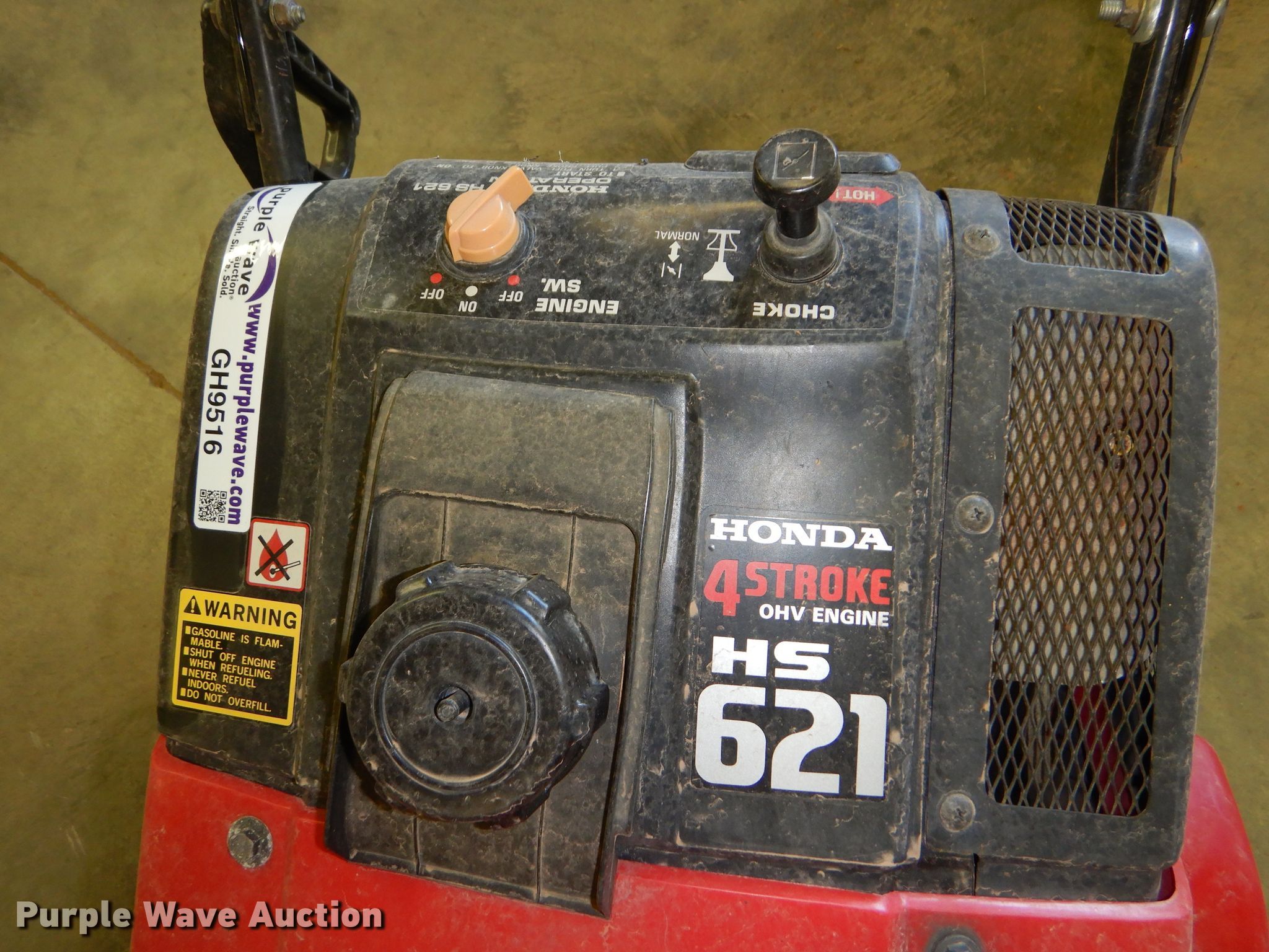Honda 621 snow blower in Hays, KS Item GH9516 sold Purple Wave