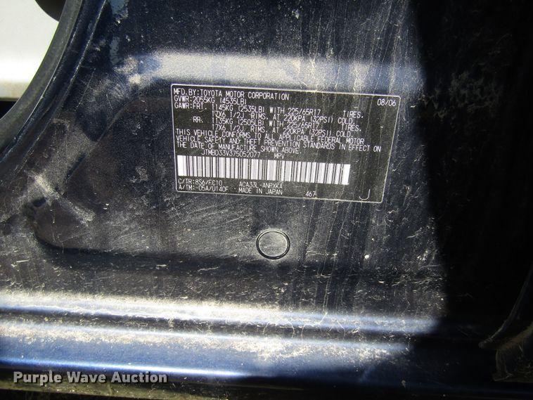 image for item DB4970 2007 Toyota RAV4 SUV