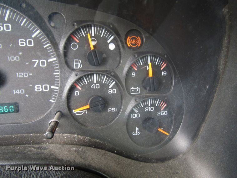 image for item DG1320 2003 GMC C7500 flat dump bed truck