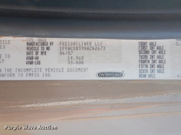 image for item ED9423 2008 Freightliner Business Class M2 command center truck