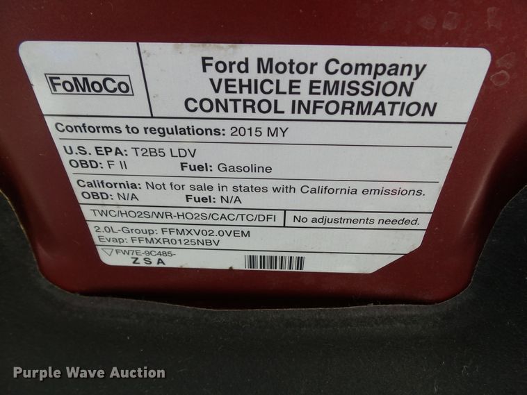 image for item EM9772 2015 Ford Fusion