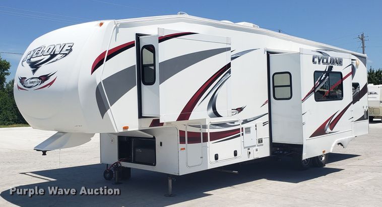 image for item FL9065 2012 Heartland Cyclone toy hauler camper