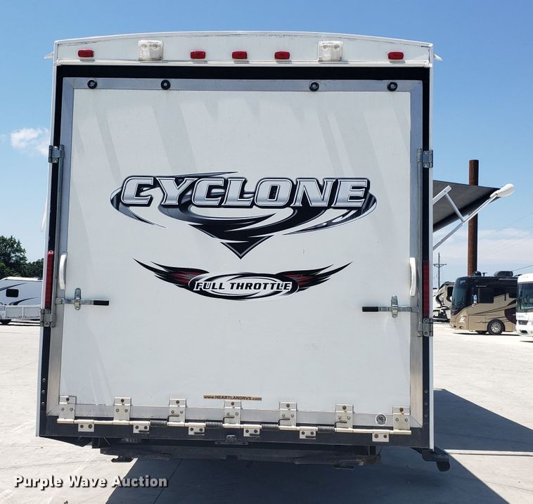 image for item FL9065 2012 Heartland Cyclone toy hauler camper