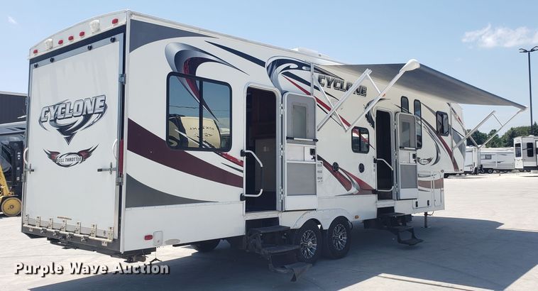 image for item FL9065 2012 Heartland Cyclone toy hauler camper