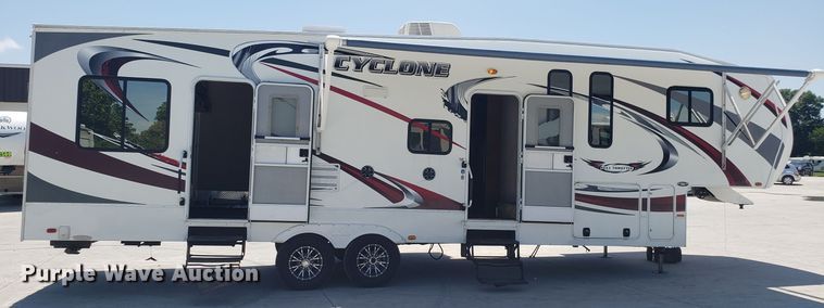 image for item FL9065 2012 Heartland Cyclone toy hauler camper