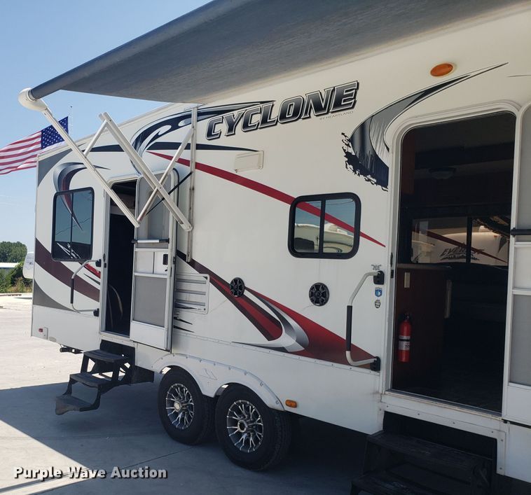 image for item FL9065 2012 Heartland Cyclone toy hauler camper