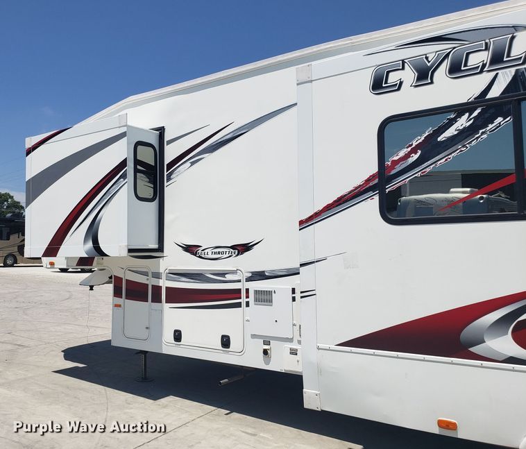 image for item FL9065 2012 Heartland Cyclone toy hauler camper