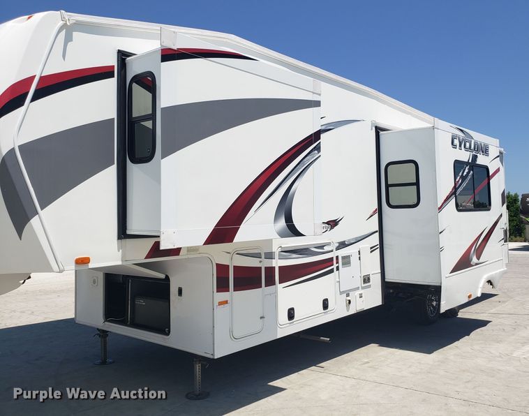 image for item FL9065 2012 Heartland Cyclone toy hauler camper