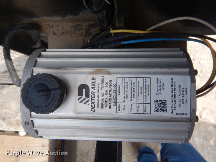 image for item FT9274 2015 Belshe DT255 equipment trailer