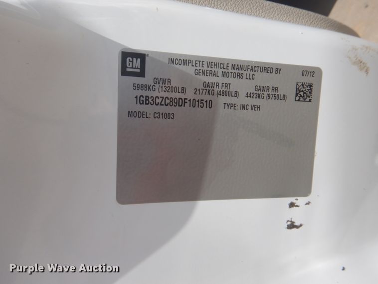 image for item FT9279 2013 Chevrolet Silverado 3500HD pickup truck