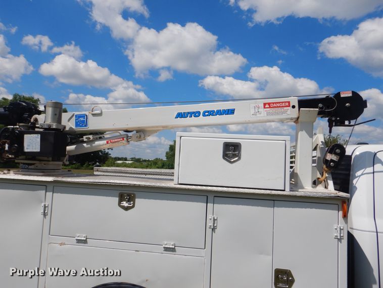 image for item FT9359 2012 Dodge Ram 4500 Crew Cab utility truck with crane