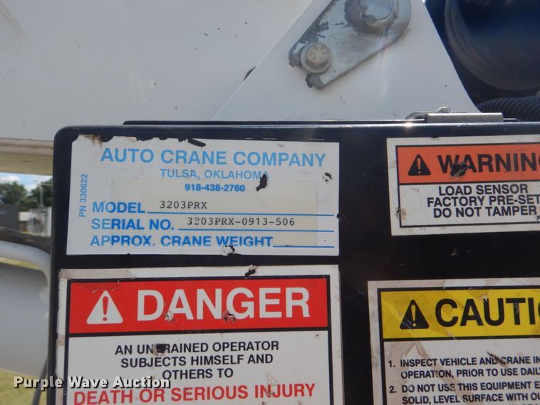 image for item FT9359 2012 Dodge Ram 4500 Crew Cab utility truck with crane