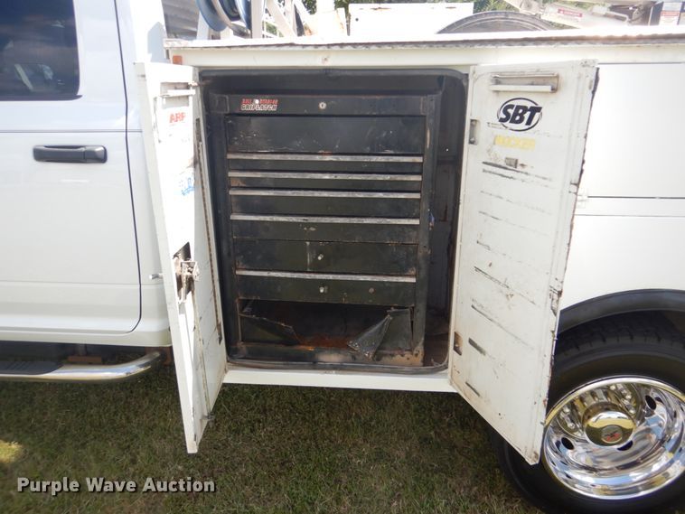 image for item FT9359 2012 Dodge Ram 4500 Crew Cab utility truck with crane