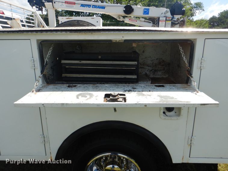 image for item FT9359 2012 Dodge Ram 4500 Crew Cab utility truck with crane