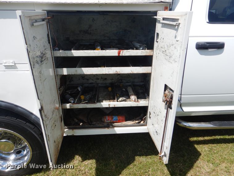 image for item FT9359 2012 Dodge Ram 4500 Crew Cab utility truck with crane