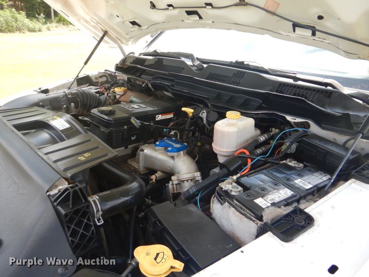 image for item FT9359 2012 Dodge Ram 4500 Crew Cab utility truck with crane