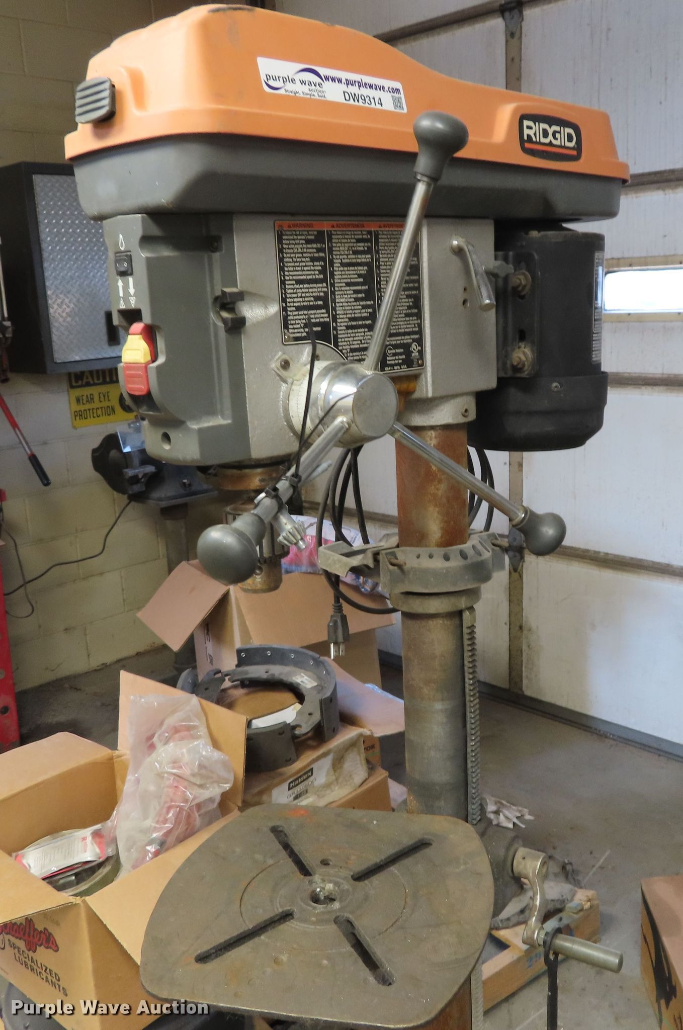 Ridgid DP15501 drill press in Topeka, KS Item DW9314 sold Purple Wave