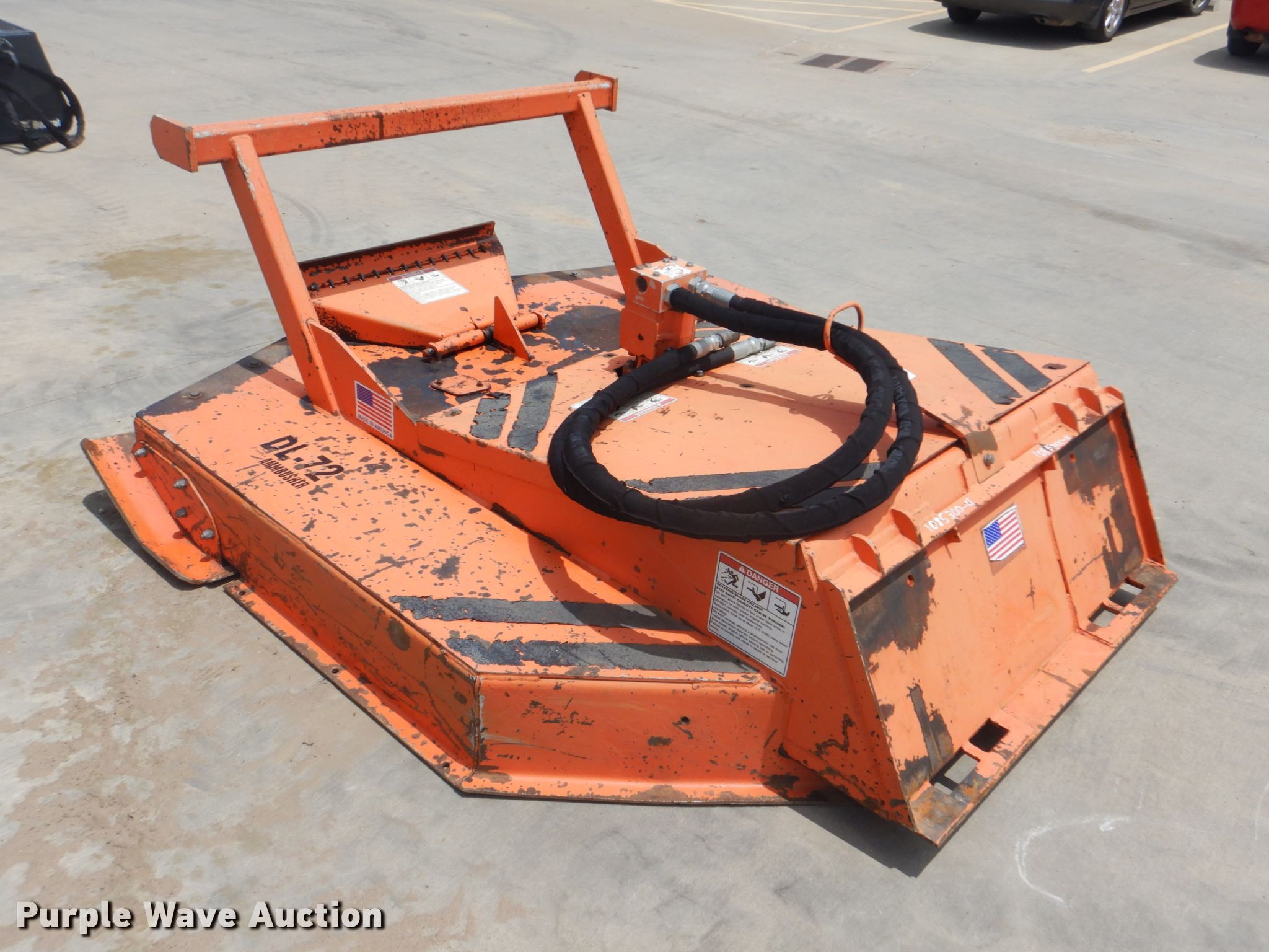 Ambusher DL72 skid steer brush mower in Tulsa, OK Item FT9278 sold
