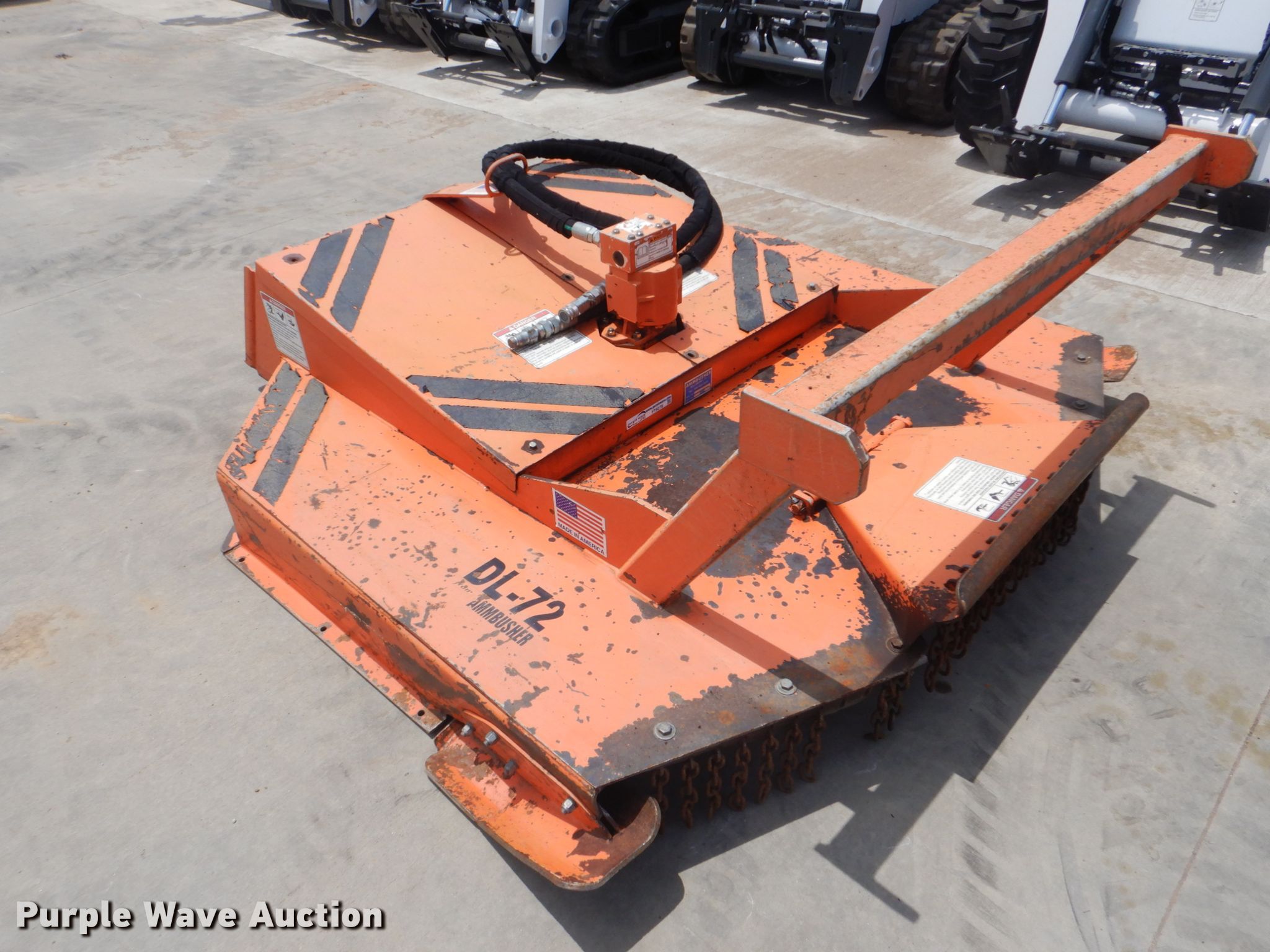 Ambusher DL72 skid steer brush mower in Tulsa, OK Item FT9278 sold