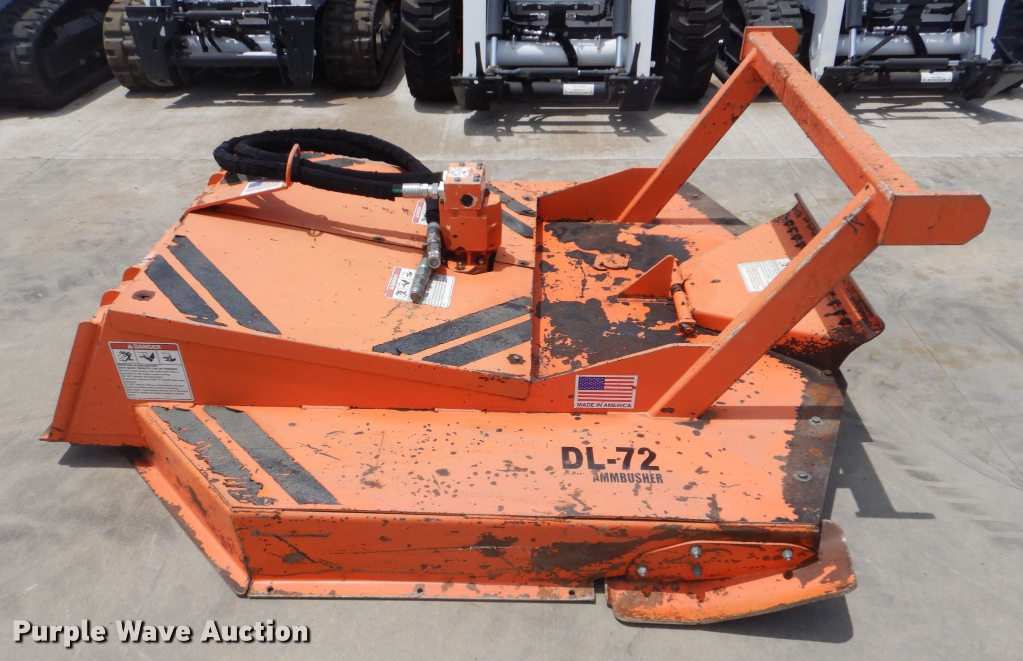 Ambusher DL72 skid steer brush mower in Tulsa, OK Item FT9278 sold