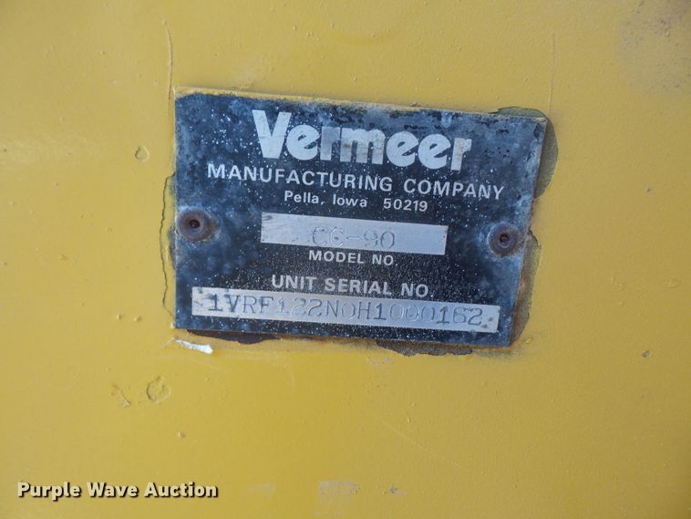 image for item DD6305 1987 Vermeer CC90 rock saw