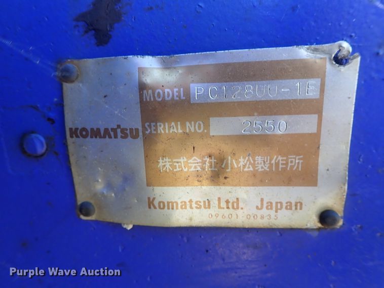 image for item DE5433 Komatsu PC128UU-1E excavator
