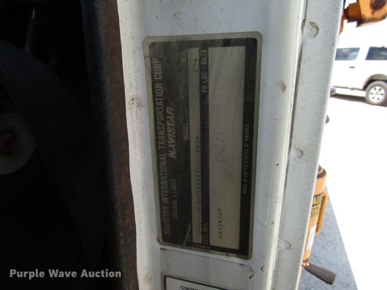 image for item DG1313 1987 International 1954 knuckle boom crane truck