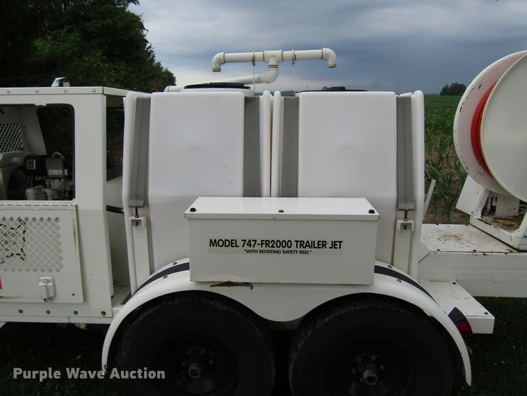 image for item DG1321 2001 Sewer Equipment Co. of America 747FR2000 jetter trailer