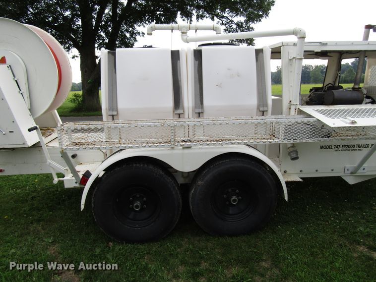 image for item DG1321 2001 Sewer Equipment Co. of America 747FR2000 jetter trailer