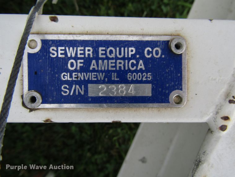 image for item DG1321 2001 Sewer Equipment Co. of America 747FR2000 jetter trailer