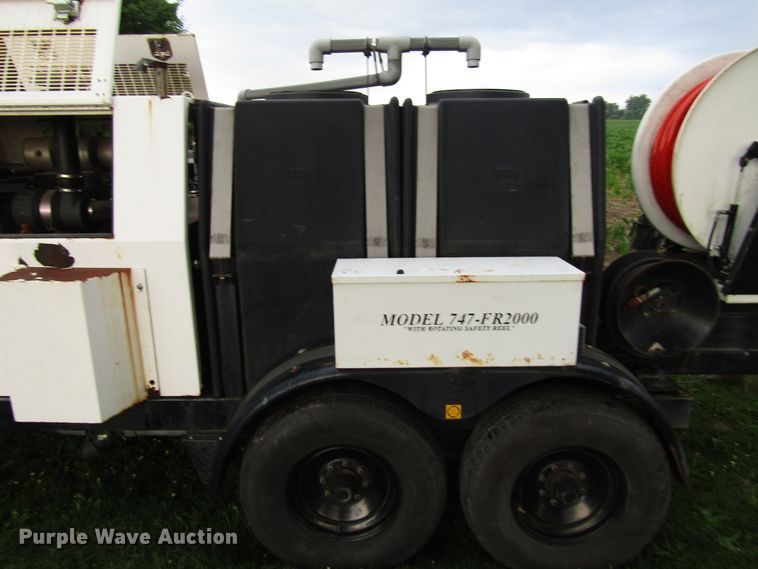image for item DG1322 2004 Sewer Equipment Co. of America 747FR2000 jetter trailer