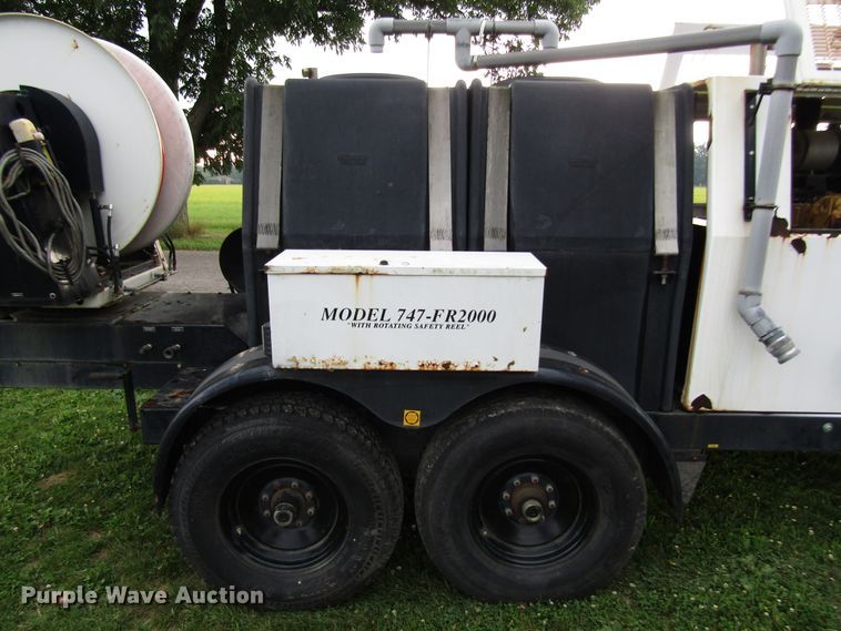 image for item DG1322 2004 Sewer Equipment Co. of America 747FR2000 jetter trailer