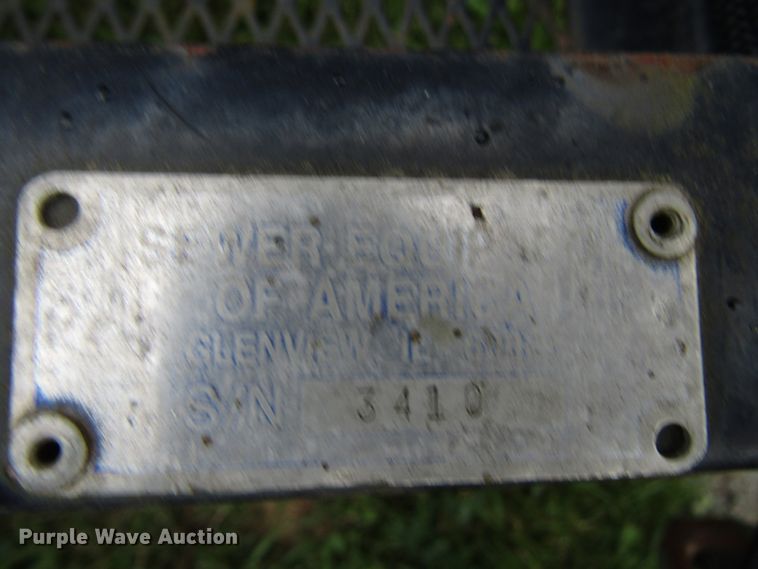 image for item DG1322 2004 Sewer Equipment Co. of America 747FR2000 jetter trailer