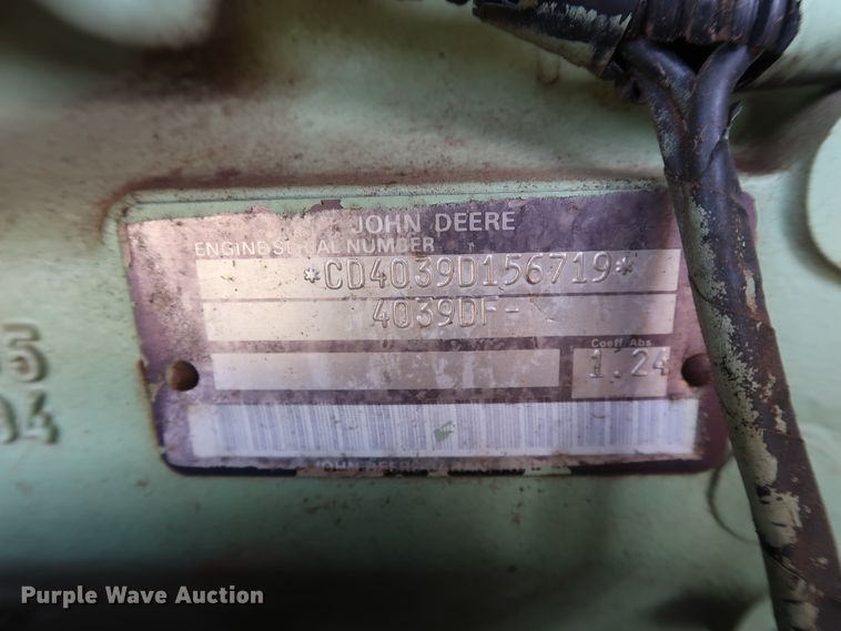 image for item DG4059 1994 Sullair 185DPOJD air compressor